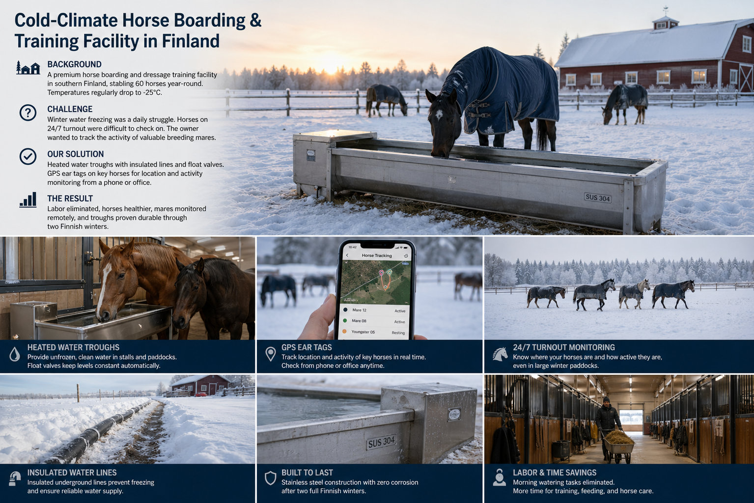 Cold-Climate Horse Boarding & Training Facility in Finland