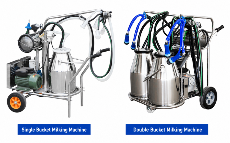 Vacuum Pump Portable Milking Machine for Cow Goat Sheep and Camel Farms
