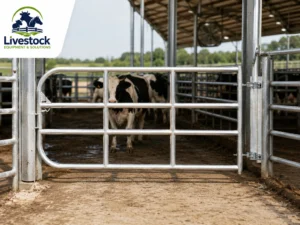 Heavy Duty Cattle Gate for Livestock Panels and Farm Corrals
